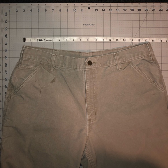 Carhartt. B11 DES. 36x30. Original Dungaree Fit. Tan color pants. - Picture 7 of 14